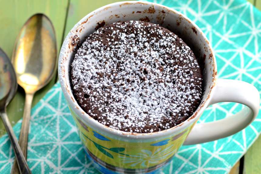 Instant chocolate cake on sale in a mug